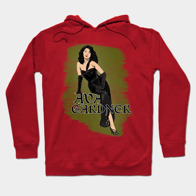 Ava Gardner Hoodie by TL Bugg